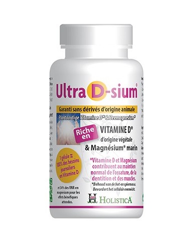 Ultra D-sium ~ Vitamina D + colágeno marino ~ Holistica 60 cápsulas Herbolarios Natura.
