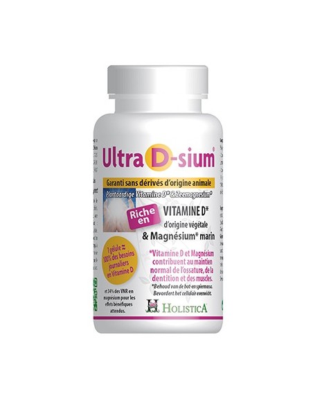 Ultra D-sium ~ Vitamina D + colágeno marino ~ Holistica 60 cápsulas Herbolarios Natura.
