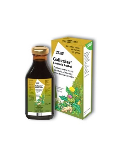 Jarabe Gallexier formula herbal Salus 250 ml. SISTEMA DIGESTIVO HERBOLARIOS NATURA
