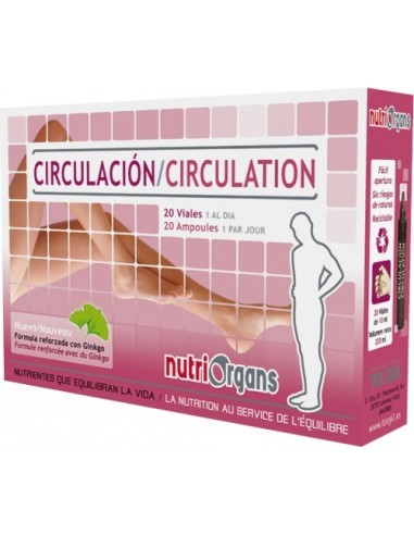 Circulación Nutriorgans Tongil 20 Viales