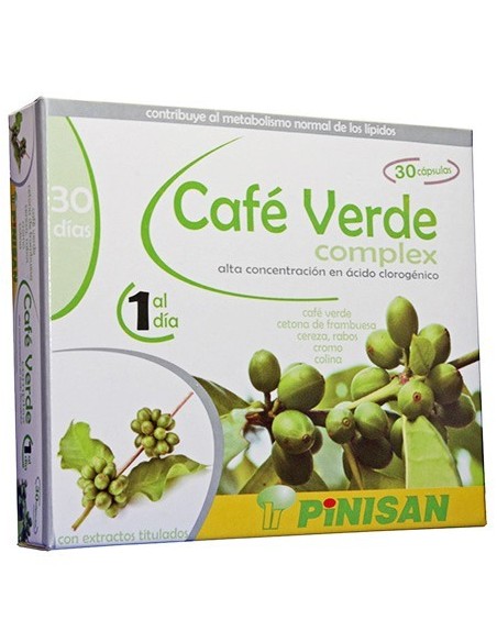 CAFÉ VERDE COMPLEX 30 cápsulas PINISAN